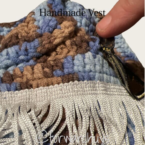 Cowboy Cowgirl Vest | Handmade Vest | Horse & Star Sticker | Approx 2T - 3T - Picture 4 of 7